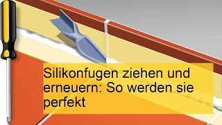 Silikonfugen ziehen und erneuern [upl. by Datnow]