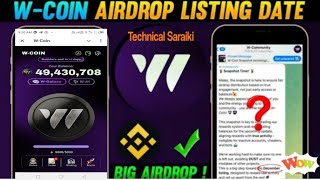 W coin Airdrop Listing Date✅ W Coin Okx Exchange Connected ✔ WCoin Distribution Airdrop🥳wcoin view [upl. by Trebmal]