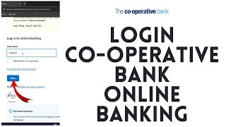 How To Login To CoOp Online Banking 2024  Cooperative Bank Online Banking [upl. by Barkley942]