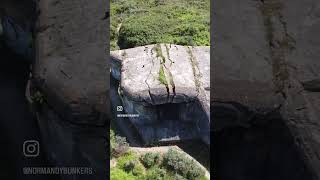 Massive explosion splits thick concrete roof of WW2 German bunker in France dday80 history ww2 [upl. by Adriana]