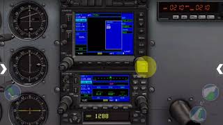 X Plane 10 Mobile G530 Flight Plan Tutorial [upl. by Daffy]