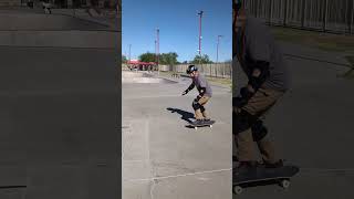 Back bowl and a starter grind Foothills Plaza skatepark skateboarding oldguys [upl. by Gwenn]