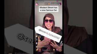 Modest Street  Eniyah Rana has a new fan Tiktok Live [upl. by Gneh]