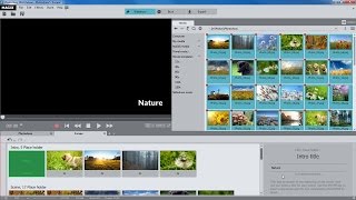 MAGIX Photostory 2016 Deluxe – Movie templates tutorial INT [upl. by Llirpa]