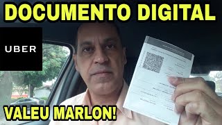 DOCUMENTO DIGITAL NA UBER CADASTRO [upl. by Hildegaard]