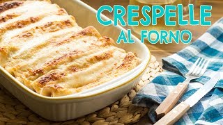 Crespelle al Forno Ripiene con Prosciutto e Formaggio  Ricetta Facile e Veloce  55Winston55 [upl. by Llednew]