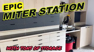 Epic Miter Station Build Tons of Storage [upl. by Notned]