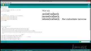 arduino inverse trigonmetric function arcsin arccos arctan [upl. by Varien11]