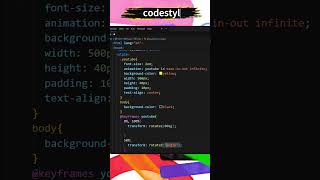 Attractive Css Animation  HTML  CSS codestyling [upl. by Shulman]