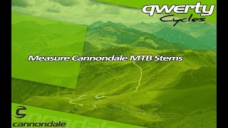 Measure Cannondale MTB Stem [upl. by Lellih]