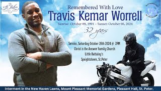 Live Stream of Service for Travis Kemar Worrell [upl. by Aitercal]