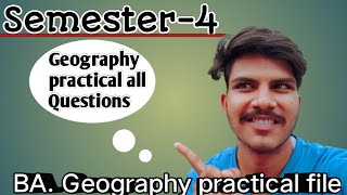 ba 2nd year geography practical geography practical file semester4Semester 4 geography practical [upl. by Hillegass]