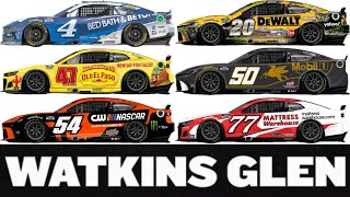 NASCAR Cup Series Watkins Glen 2024 Paint Scheme Preview [upl. by Alleinad]