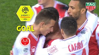 Goal Xavier CHAVALERIN 2  Stade de Reims  EA Guingamp 21 REIMSEAG  201819 [upl. by Hyacinth]