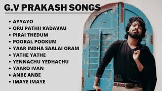 GV Prakash Songs Tamil Hits  JukeBox  Tamil Songs  Love Songs  Melody Songs  Hits  UniPlay [upl. by Ng]