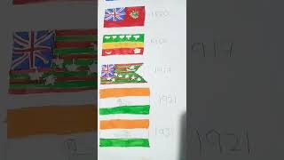 All flags of Indian historyshortshortsviralshorts [upl. by Yrhcaz]