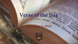 Verse of the Day  November 3 2024 [upl. by Apollus]