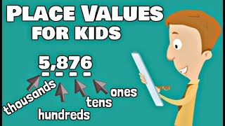 Place Values For Kids  Ones Tens Hundreds Thousands [upl. by Whall]