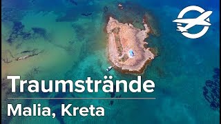 Malia ☀️ Die schönsten Strände auf Kreta ☀️ [upl. by Arrehs]