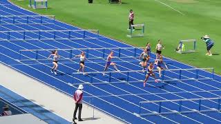 90m Hurdles U16 Women Benita Willis Shield SAF 23 November 2024 [upl. by Shlomo]