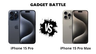 iPhone 15 Pro vs iPhone 15 Pro Max [upl. by Dorlisa]