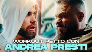 ALLENAMENTO PETTO CON ANDREA PRESTI E MAURO SASSI [upl. by Nirrej679]