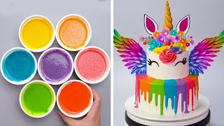 Top Amazing Cake Decorating Recipes For All the Rainbow Cake Lovers  So Tasty [upl. by Nohsal377]