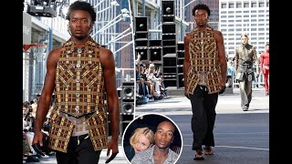 Madonnas son David Banda makes NYFW runway debut [upl. by Akinirt557]