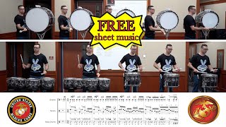 USMC Drum Cadences  quotLearn the Beatsquot Episode 14 DigitalDrumlineProject [upl. by Dudden]