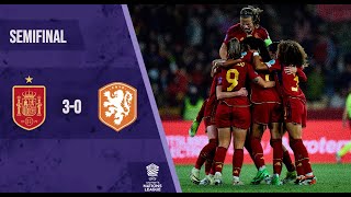 UEFA Womens Nation League  SEMIFINAL · Spain vs Netherlands [upl. by Weyermann101]