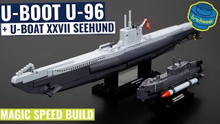 2in1 Build Well Known UBoot U96  Tiny Seehund  COBI 48464847 Speed Build Review [upl. by Alfonse]