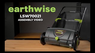 Earthwise New LSW70021 Lawn Sweeper Assembly Tutorial [upl. by Imoen]