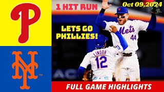 Philadelphia Phillies vs NY Mets Game 4 HIGHLIGHTS 100924  MLB 2024 [upl. by Cirdec]