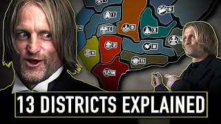 The 13 Districts of Panem Explained  The Hunger Games Explained [upl. by Ferna]