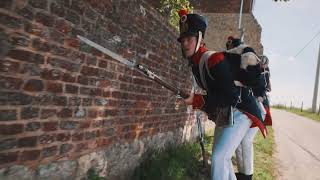 Battle of Waterloo Reenactment  French Soldiers attack  Event video [upl. by Herwin]