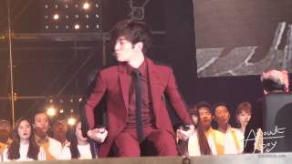 FANCAM 131229 JUNHO SBS Gayo  Heartbeat  ADTOY [upl. by Abner455]