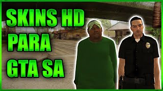 MOD PEATONES HD PARA GTA SAN ANDREAS  PC BAJOS RECURSOS [upl. by Eugaet380]