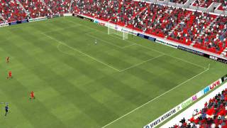 Football Manager 2011  Dimitar Berbatov AMAZING goal [upl. by Chandless]