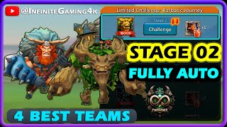 Barbarian Limited Challenge Stage 2 Power of Nature Fully Auto Mode  Lords Mobile [upl. by Enawyd187]