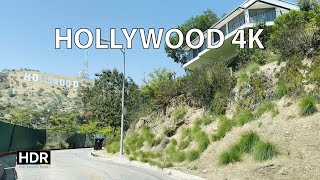 Hollywood 4K HDR  Hollywood Hills amp Sign  Scenic Drive [upl. by Blondy]