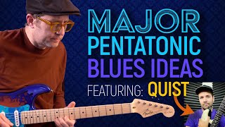 Major Pentatonic Blues Ideas  w QUIST  the Eric Clapton Crash Stratocaster  Guitar Lesson EP547 [upl. by Sutherlan]