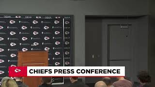 Travis Kelce Chiefs coaches address media [upl. by Hcurab]