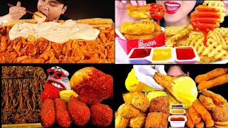 Asmr mukbang fast food mukbang complition 🍟 nuggets Burger [upl. by Kristoffer455]