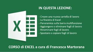 EXCEL tutorial 1 Le basi di Excel [upl. by Ashley]