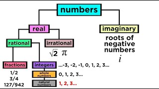 What are the Types of Numbers Real vs Imaginary Rational vs Irrational [upl. by Yrennalf]