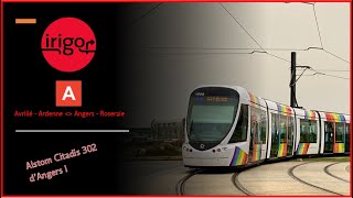 Tramway Alstom Citadis 302 du réseau Irigo dAngers [upl. by Gniw]