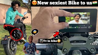 😍New sexiest bike to us♥️📺Tv available in this bike😳Futurist bike  grandma reaction  TTF🔥 [upl. by Lomasi890]