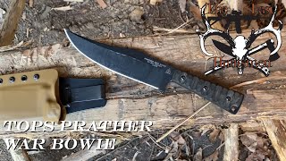 Tops Knives Prather War Bowie [upl. by Teirrah470]