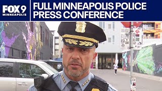 Minneapolis standoff leads to chase Full police press conference [upl. by Singleton]