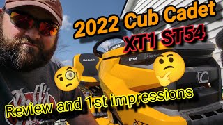 2022 Cub Cadet XT1 ST54 First Review my first impressions [upl. by Jasmin]